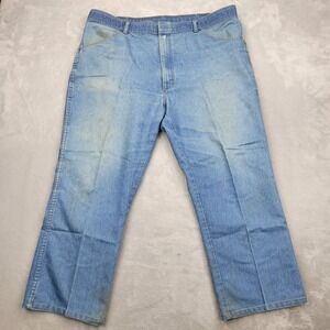 Wrangler Jeans Mens‎ 42x29 Blue Denim Heavy Duty Work Regular Rodeo Ranch Adult